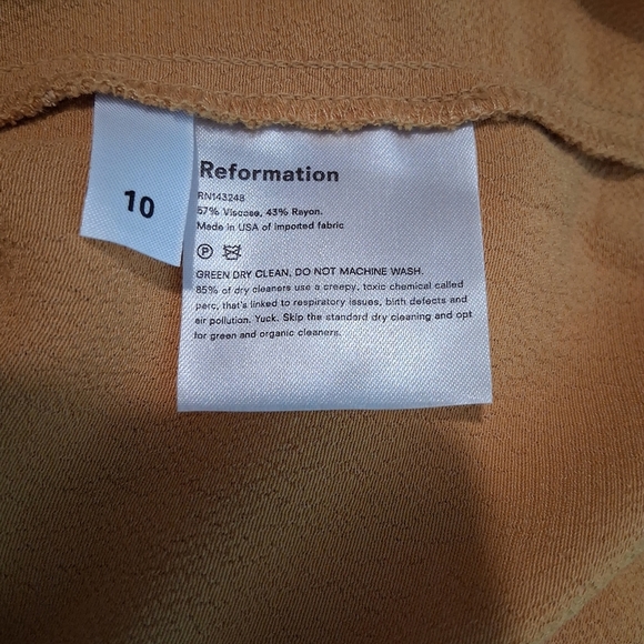Reformation Tiegan Dress Size 10 NWT - Picture 6 of 7